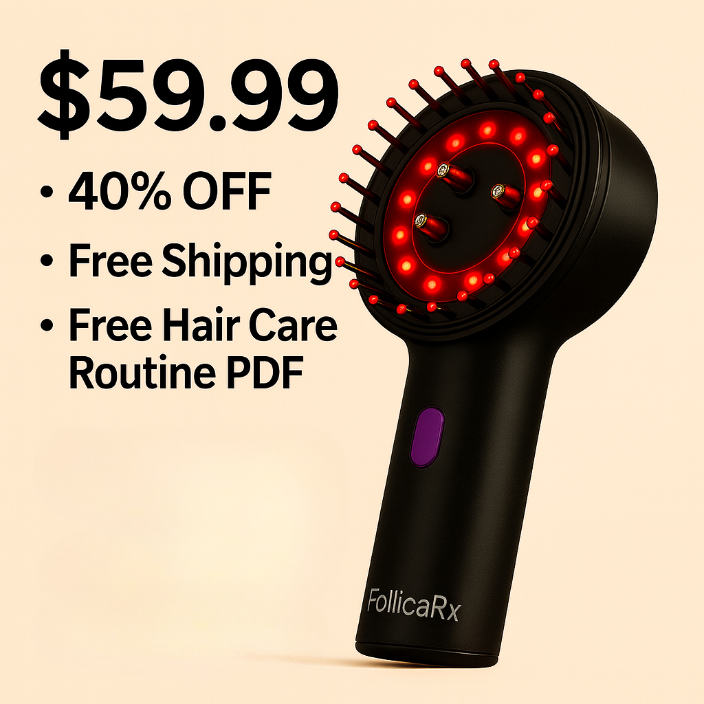 FollicaRx red-light scalp massager with pricing and offer
